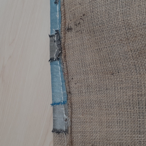 BOHO Hand made Hamsa Wall Hanging Silk mixed Media - Picture 5 of 5